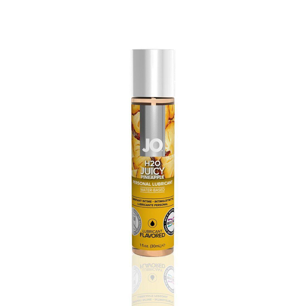 Змазка на водній основі JO H2O — Juicy Pineapple (30 мл) без цукру, рослинний гліцерин Sex Aura Київ - фото 1