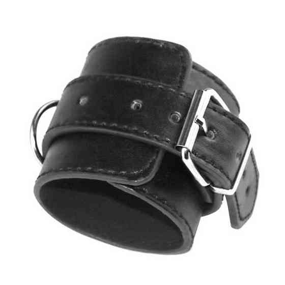 Шкіряні чорні наручники - Садо-мазо Вінниця