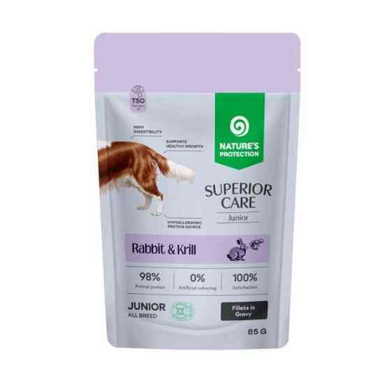 Nature's Protection Superior Care Junior Grain Free Rabbit and Krill Вологий корм для юніорів з кроликом і крилем, 85 г Киев