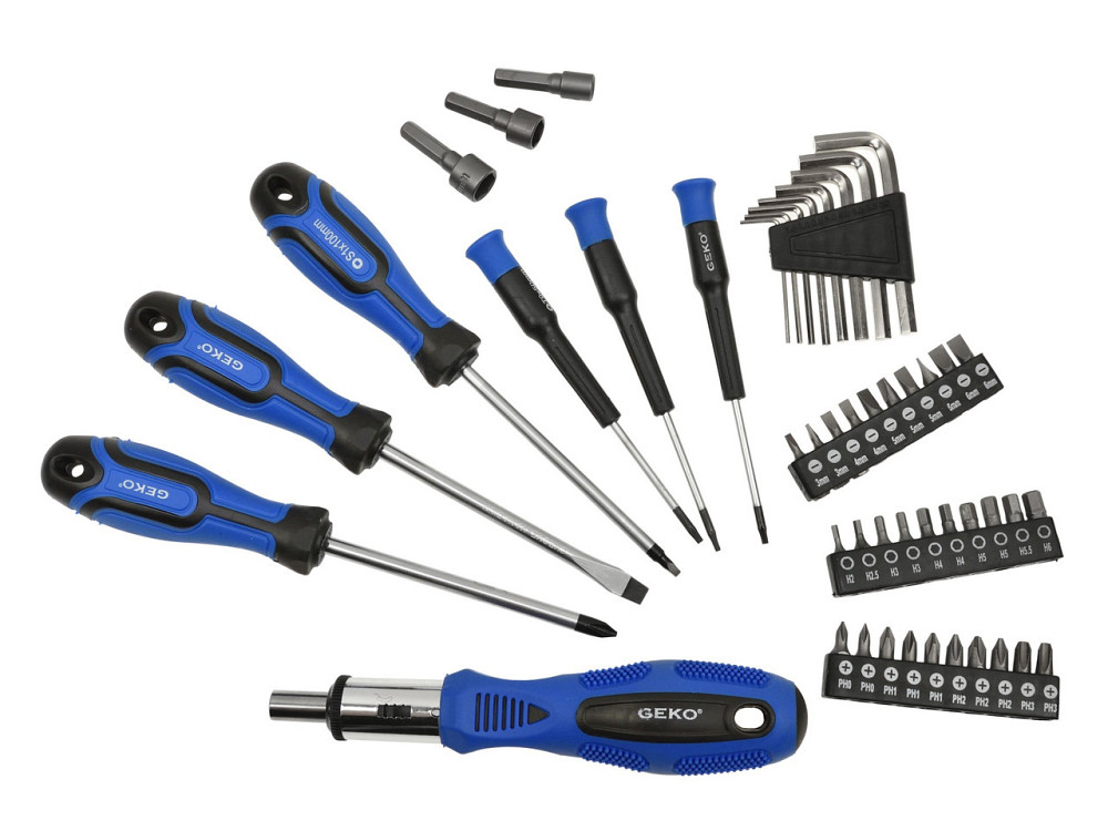 Набір викруток, біт і насадок "GeKo" комплект 122 штуки Киев - изображение 3