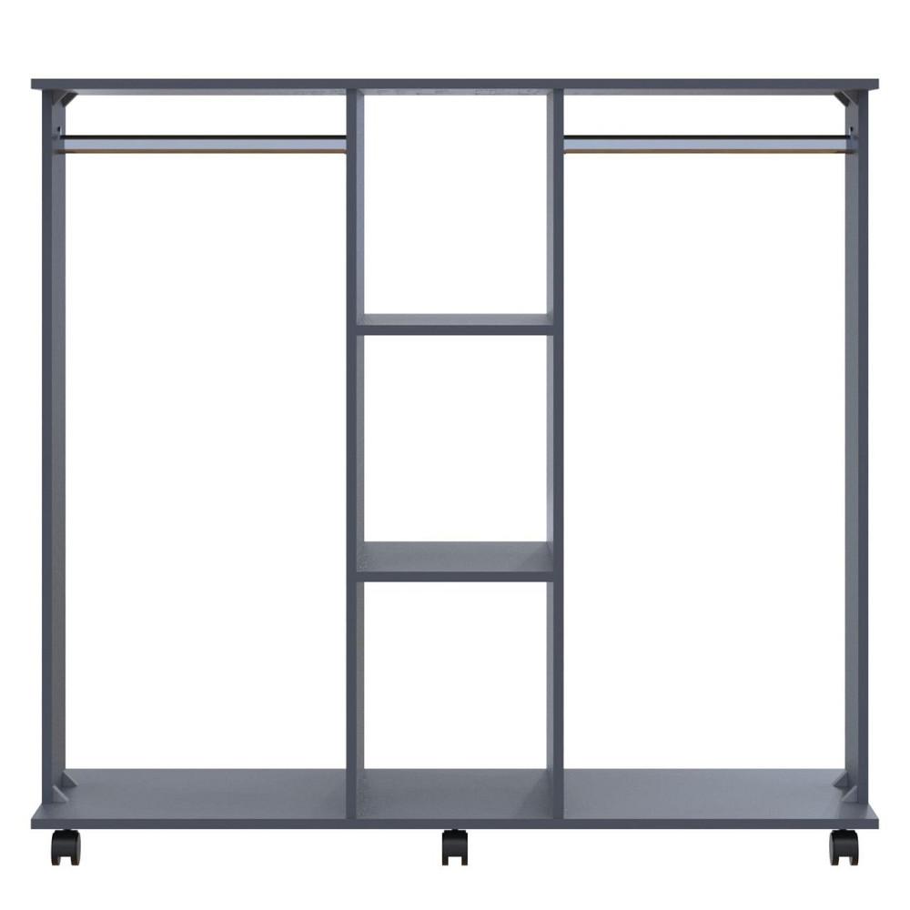 Гардеробная стойка Doros Д3 130х40,6х121 см Графит (DRS-011424) Львов - изображение 3