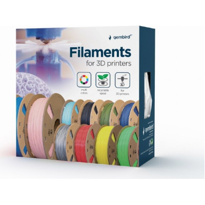 Пластик для 3D-принтера Gembird PLA+, 1.75 мм, 1 kg, gray (3DP-PLA+1.75-02-GR) Винница - изображение 3