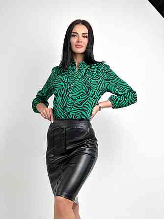 Модна спідниця зі шкіри "Sharm" оптом | Розпродаж моделі 42 Київ