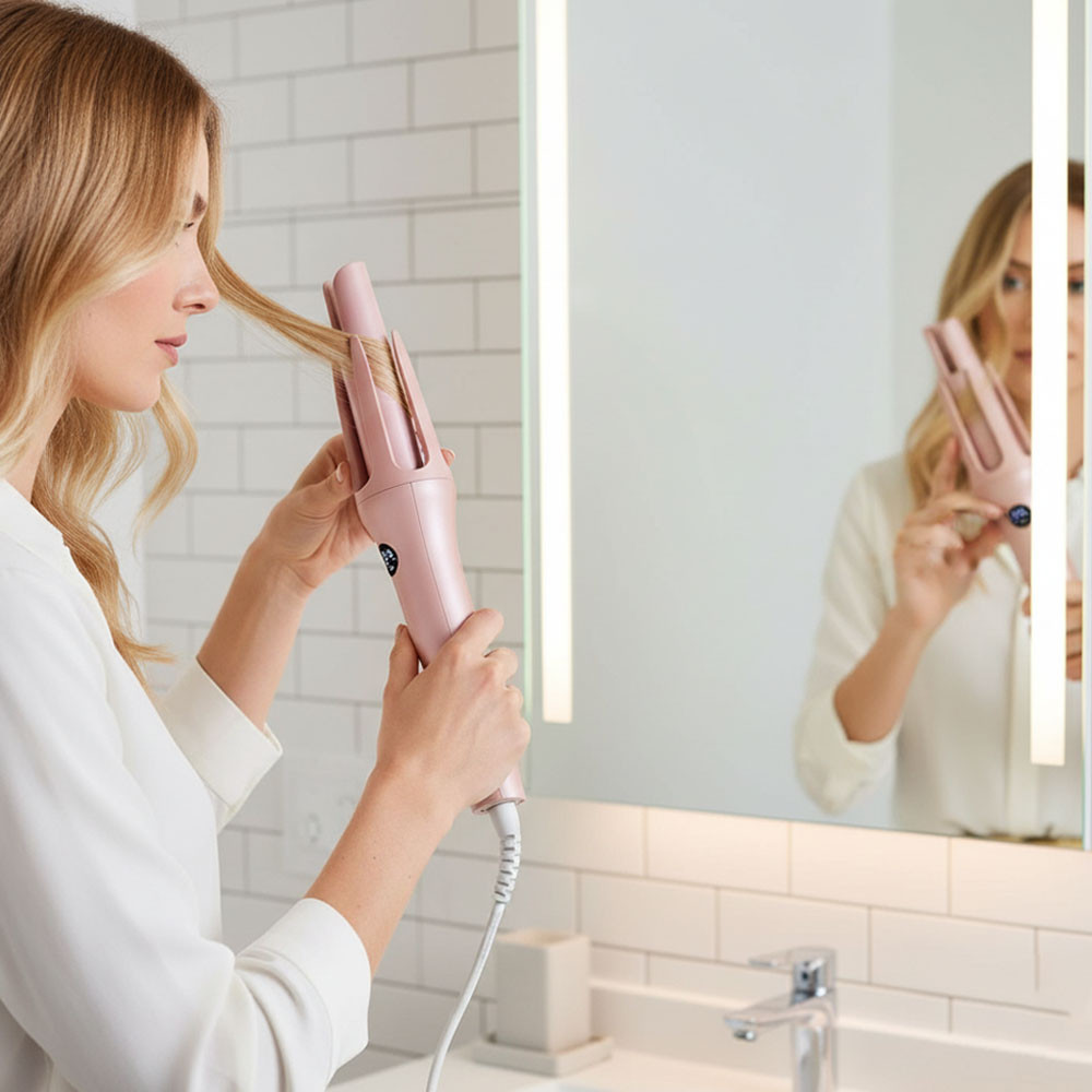 Автоматическая плойка для завивки волос,от сети,120Вт,34х 8х6 см,36018,Розовый Киев - изображение 2