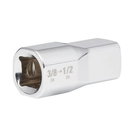 Перехідник хромований для головок MILWAUKEE с квадарата 3/8'' на 1/2'' квадрат Одеса - фото 2