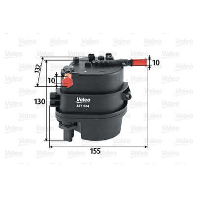 Фильтр топливный Valeo 587534 Винница - изображение 1