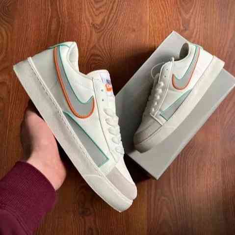 Кроссовки Nike Бежевые Мужские Белые Форсы Кожаные Найк Кеды (размеры: 40,41,42,43,44) - 203 Днепр