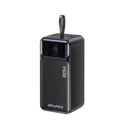 Універсальна мобільна батарея Power Bank Awei PA-106 50000mah 22.5W Чорний Київ
