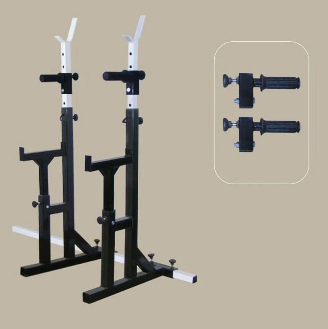 Регулируемые стойки под штангу со страховкой, профиль 50х50х2 мм для штанги Киев - изображение 4