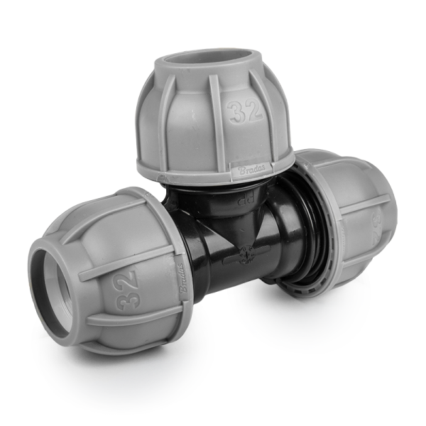 Трійник для труб PE, 32/25/32 мм, PN10, DSRA10T3225 Київ - фото 1