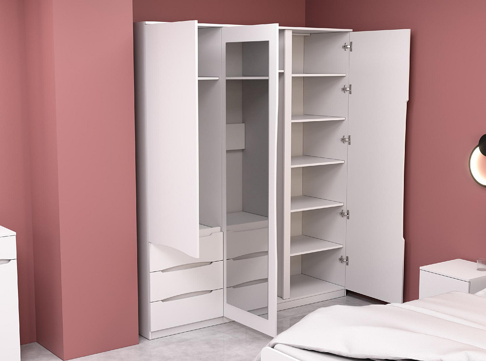 Шкаф Дельта 2, Белый, 1800х550х2100 Львов - изображение 4