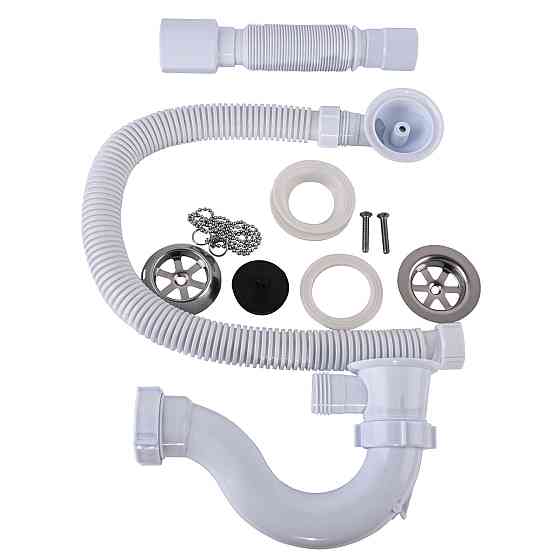 Сифон гнучкий для ванни ″Хвиля″ В0110 SOLOPLAST (000027830) Київ