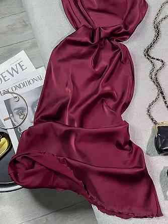 Жіноче романтичне елегантне плаття шовк Бордо, 42/44 Одеса