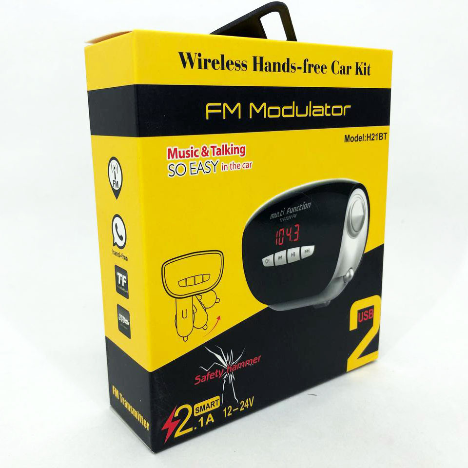 Автомобильный модулятор fm с usb MOD. H21 BT, Блютуз трансмиттер для авто, Блютуз фм трансмиттер NZ-51 Львов - изображение 18