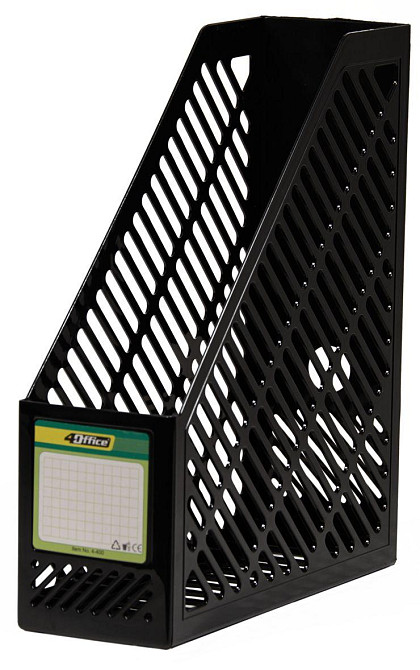 Лоток вертикальний "4Office" 4-400-09 чорний, шт Київ - фото 1