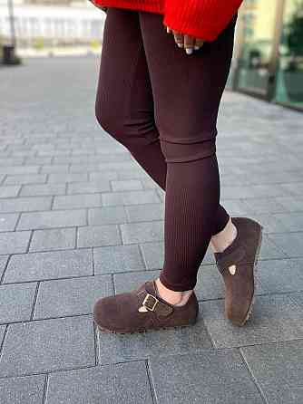 Egga Клоги жіночі EGGA шоколадні натуральна замша закрита п'ята розмір ( -32) Коломия