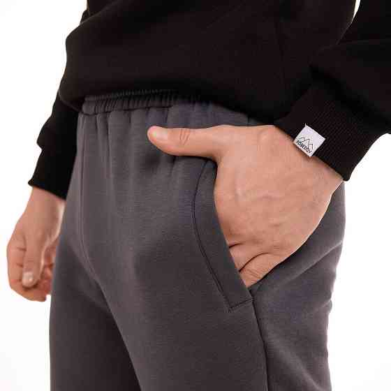 Чоловічі штани джогери з кишенями темно-сірі Pobedov 007 ЗИМА Київ