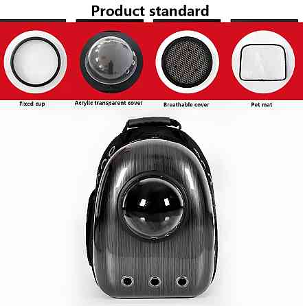 Рюкзак для транспортування кішок та собак RESTEQ, що дихає рюкзак для домашніх тварин з ілюмінатором Київ