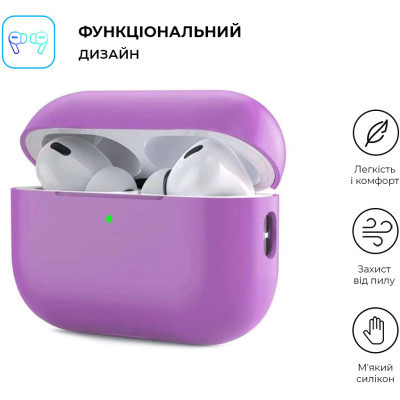 Чехол для наушников Armorstandart Silicone Case для Apple Airpods Pro 2 Purple (ARM64540) Винница - изображение 2