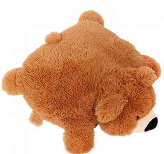 Подушка игрушка Алина мишка 55 см коричневая Киев