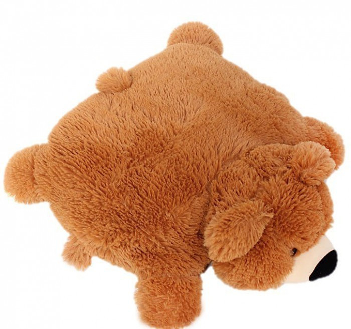 Подушка игрушка Алина мишка 55 см коричневая Киев - изображение 4