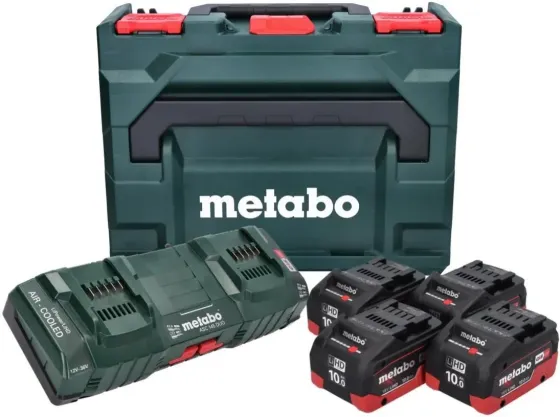 Metabo Podstawowy Zestaw 4x Акумулятор Li-Power 18 V 10,0ah Cas Li-Ion 685143590 + Podwjna Adowarka Duo Asc 145 Metabox 625369000 Київ