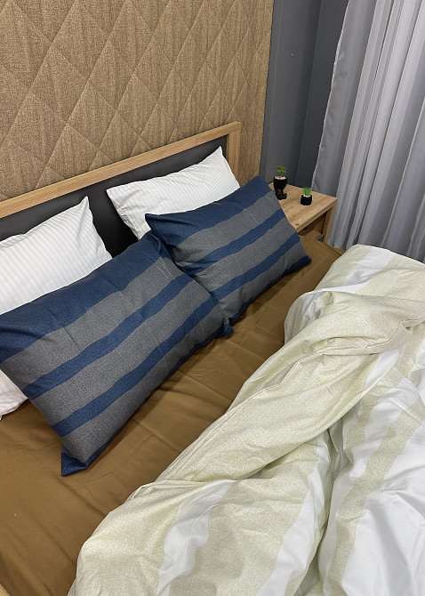 Комплект постельного белья, Decorator Vinette Евро 200х215 разноцветная полоска (88-021) Киев - изображение 7