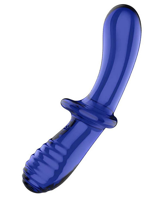 Фаллоимитатор двойной из стекла Satisfyer Double Crystal, синий Sex Aura Киев - изображение 1