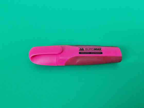 Текстовий роздільник фрюрисц. "Buromax BM. 8904-02 NEON" РОЗОВИЙ (1 шт.) Харків