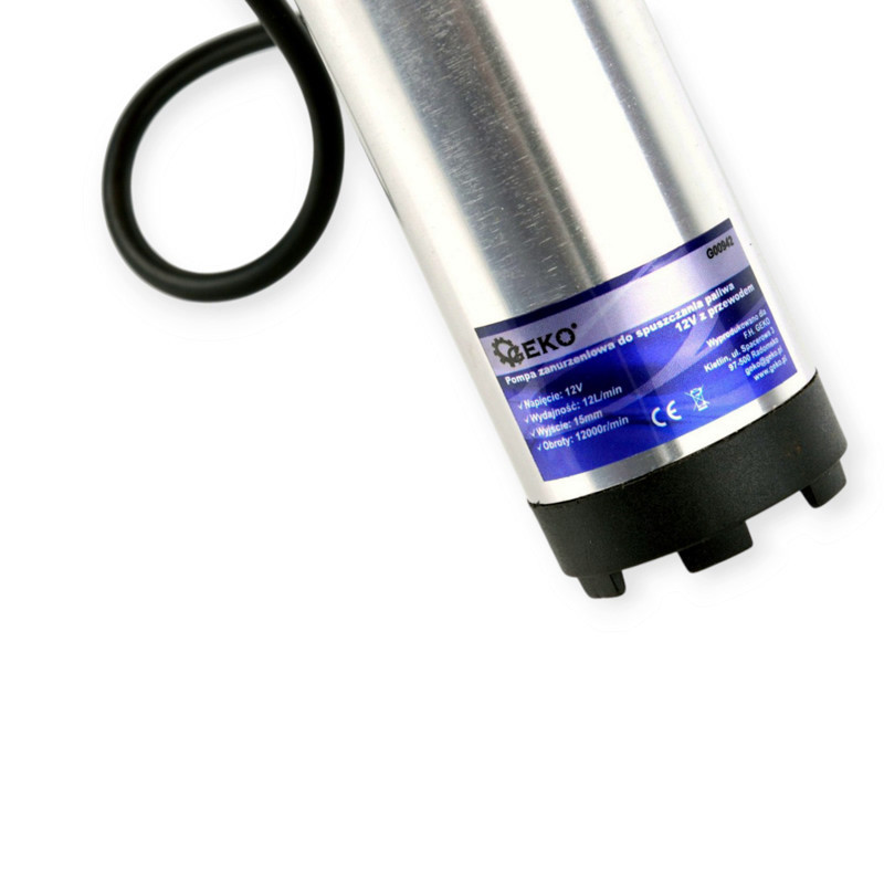 Насос для перекачки топлива погружной 12в/12л/d38/штуцер 16мм geko + шланг 3м Мукачево - изображение 9