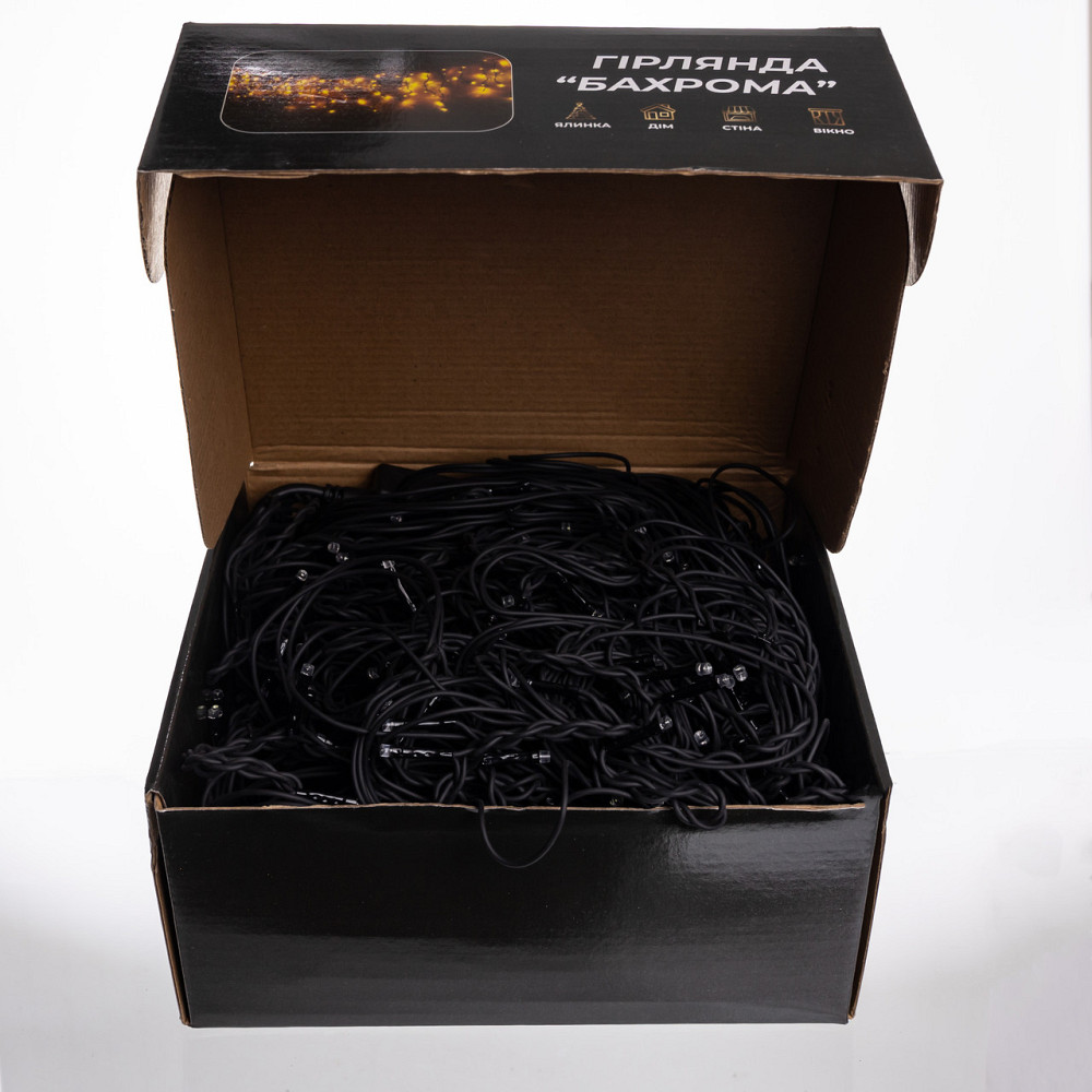 Garlando Новорічна гірлянда вулична Бахрома 36 м 600 LED чорний провід Мультиколор 36МBML Коломыя - изображение 4