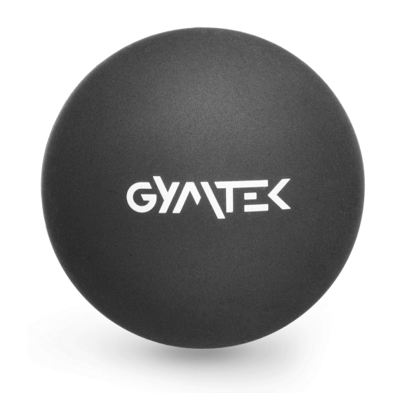Масажний м'яч Gymtek 63 мм силіконовий чорний Киев