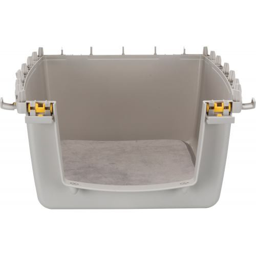 Контейнер-переноска Trixie для собак Gulliver 4 весом до 18 кг серая пластик размер S-M 52x51x72 см Киев - изображение 5