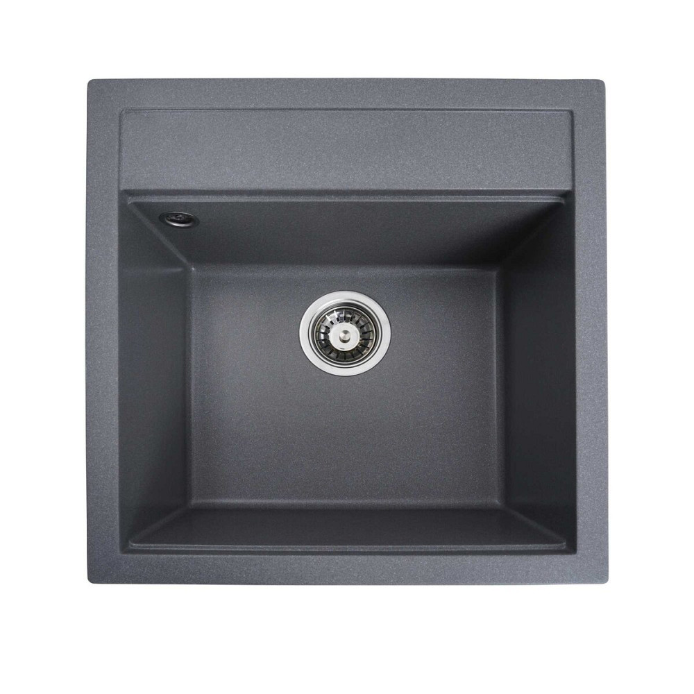 PLATINUM Гранітна мийка для кухні Platinum 5149 FIESTA матова Сірий мусон Київ - фото 1