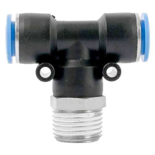Фітинг Т-подібний для пластикових трубок 12мм із зовнішнім різьбленням 1/2" ROCKFORCE RF-SPB12-04 Одеса - фото 3