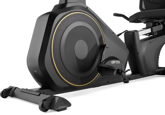 Горизонтальний велотренажер Gymtek XBR6000 електромагнітний золотистий Київ