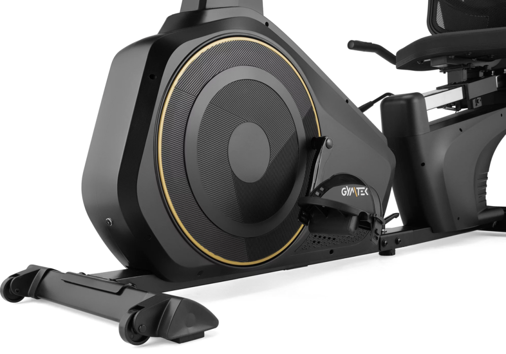 Горизонтальний велотренажер Gymtek XBR6000 електромагнітний золотистий Київ - фото 6