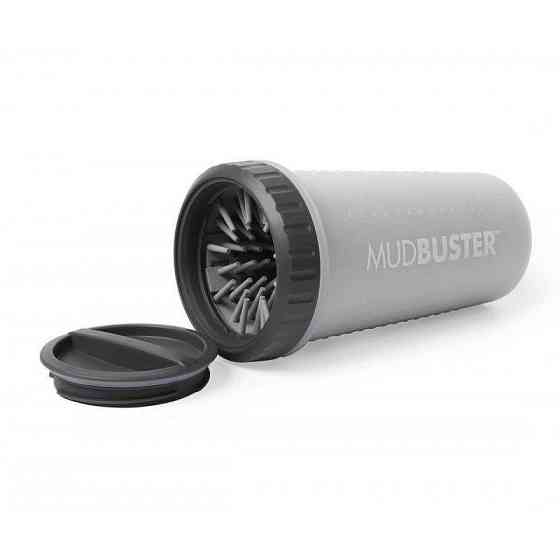 Лапомойка с крышкой для собак Dexas Mud Buster Lidded (Дексас Мад Бустер) Серый, Большой - высота 22, диаметр 12 см, обьем 255 мл. Запорожье