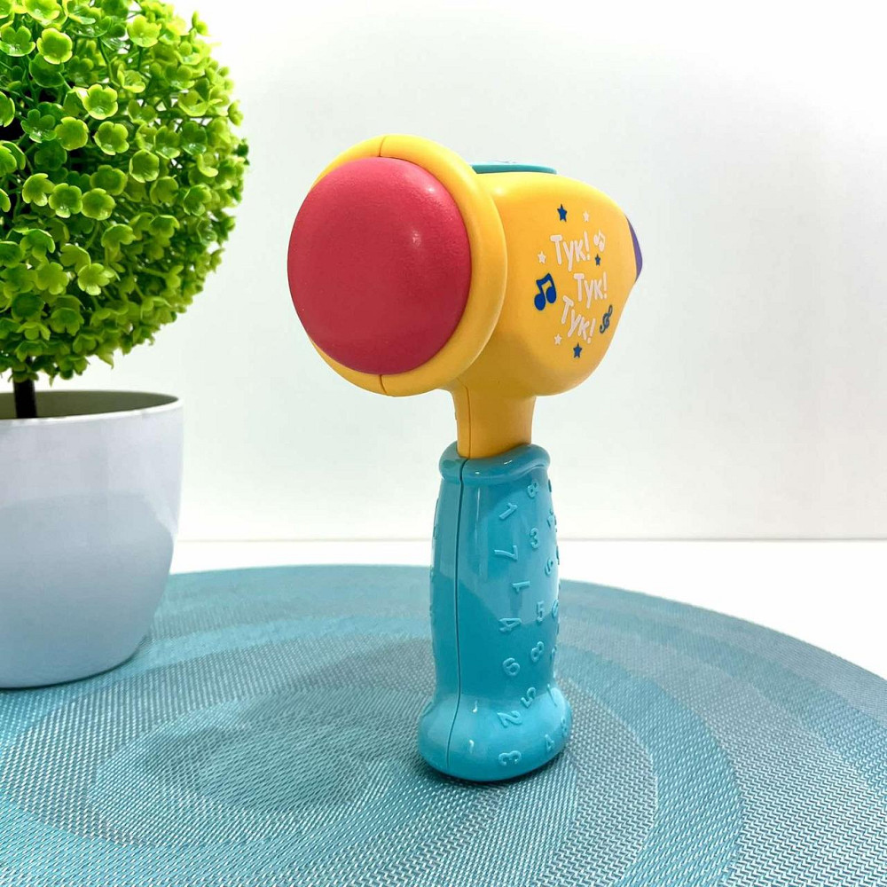 Молоточок розвиваючий Limo Toy музичний українське озвучення Жовтий (FT 0031) Чернігів - фото 4
