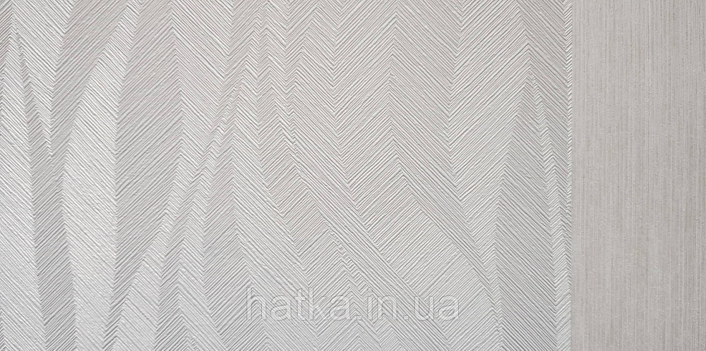 Шпалери вінілові на флізеліні Grandeco Time метрові абстракція структурні хвилі смуги золотисті бежеві Київ - фото 3