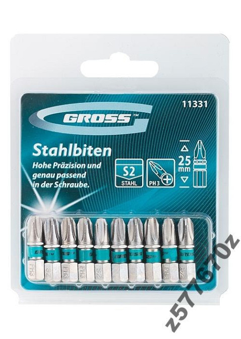 Біта РН3х25, сталь S2 (У лоті 1 біта) GROSS Полтава - фото 1