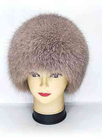 Шапка зимняя меховая женская сноп Анастасия Какао Харьков