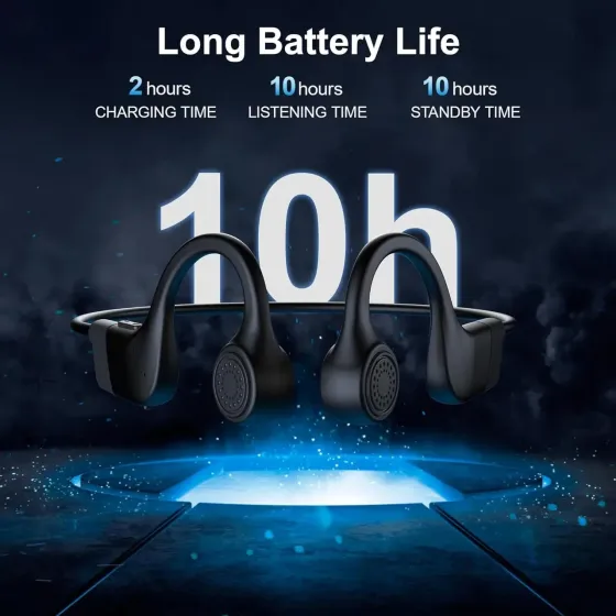Навушники Hanmer Bone Conduction Bluetooth 5.3 | Бездротові навушники з кістковою провідністю, Open Ear, IP55, Type-C, до 10 годин Київ