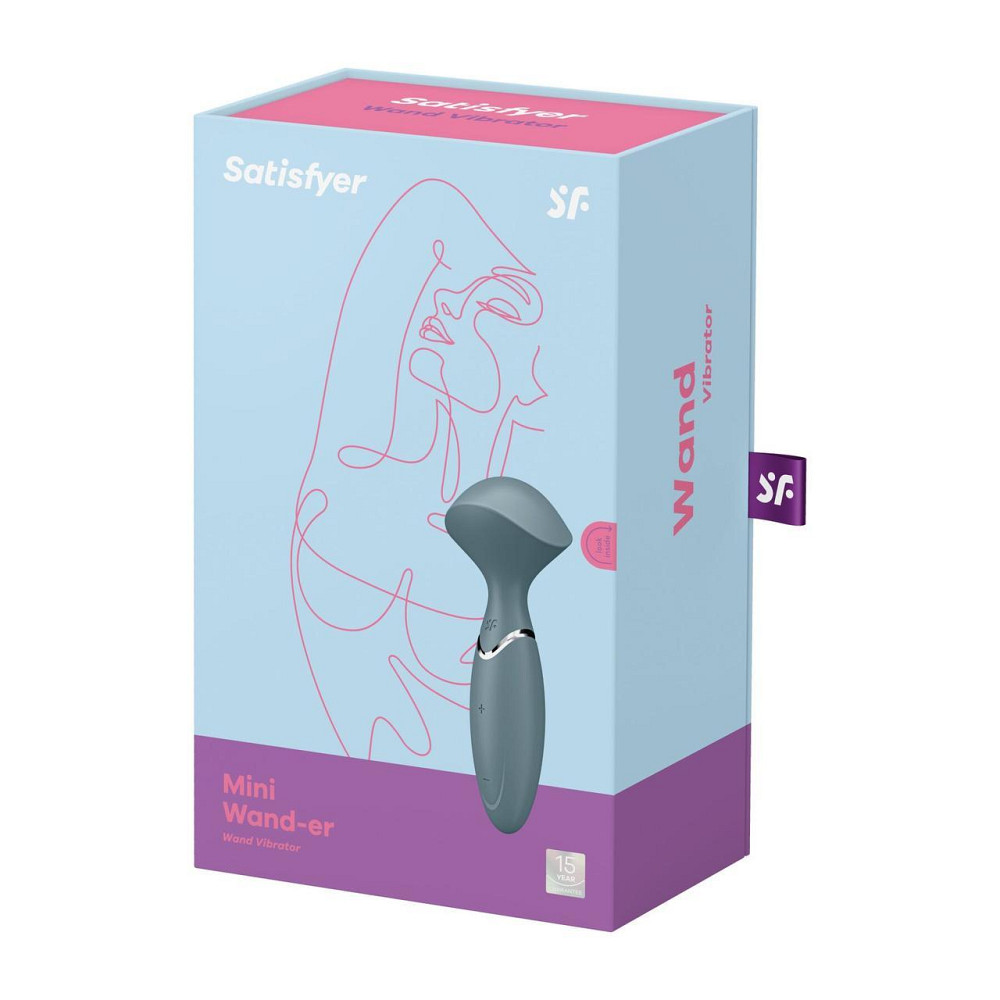 Вибромассажер Satisfyer Mini Wand-er Grey Sex Aura Киев - изображение 7