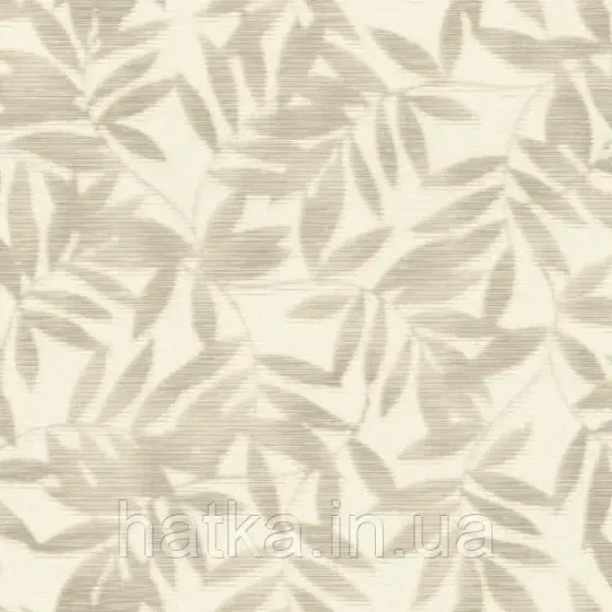 Шпалери вінілові на флізеліні Rasch Clasik 0,53х10 листя гілки ефект розмитості бежеві на білому Київ