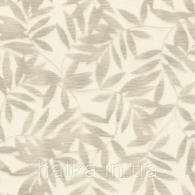 Шпалери вінілові на флізеліні Rasch Clasik 0,53х10 листя гілки ефект розмитості бежеві на білому Київ - фото 2