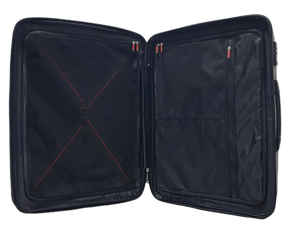 Валіза пластикова AIRTEX 241 середня 68 см чорна Київ - фото 6