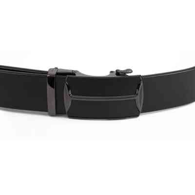 Ремень Vintage Мужской c матовым металлом Черный (20267) Винница