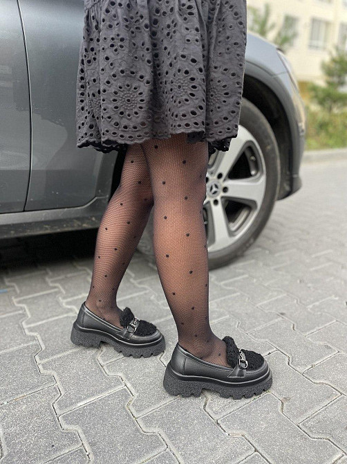 Arcoboletto Туфлі жіночі Arcoboletto чорні натуральна шкіра зима євро-хутро 36р.(5278) Коломия - фото 5