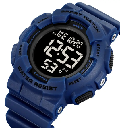 Чоловічий наручний спортивний годинник Skmei 2081 Синій з чорним Київ